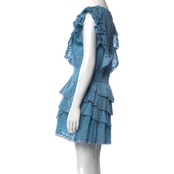 LoveShackFancy Corelli Ruffled Mini Dress - Picture 9 of 12